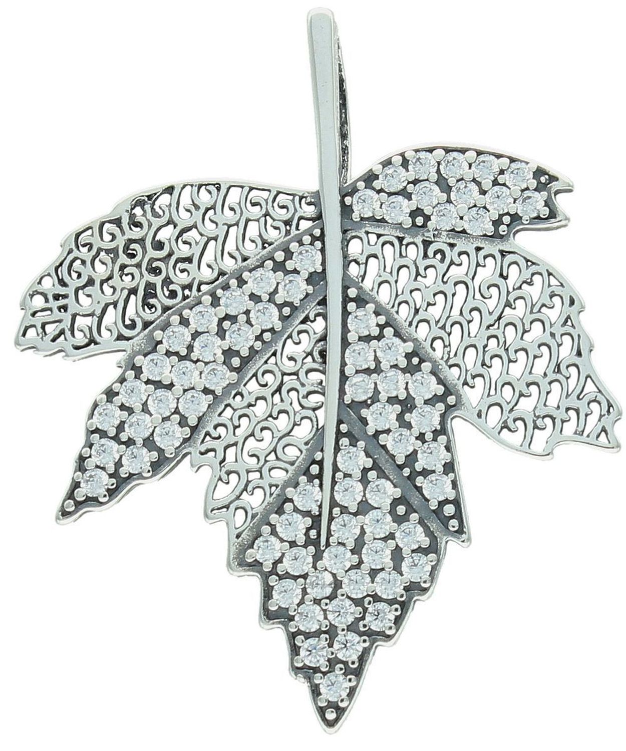 Zawieszka srebrna liść z cyrkonia DIA-ZAW-12832-925.jpg