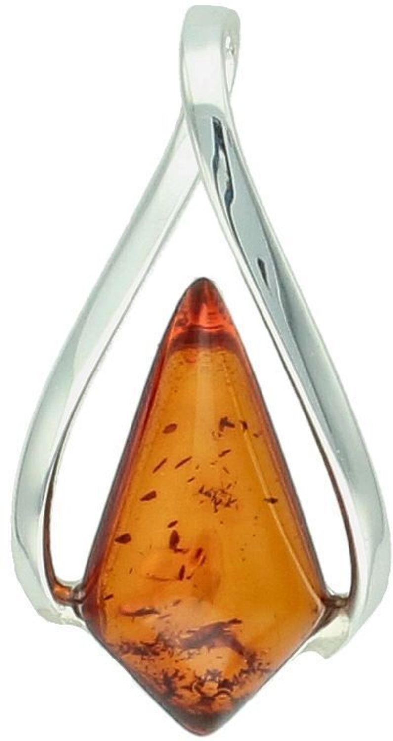Zawieszka srebrna z bursztynem pr 925, DIA-ZAW-12846-925 Srebrna zawieszka bursztyn bałtycki w kształcie łezki to propozycja od Sklepu Jubilerskiego Diament. Bursztyn osadzony jest w ozdobnej 1.jpg