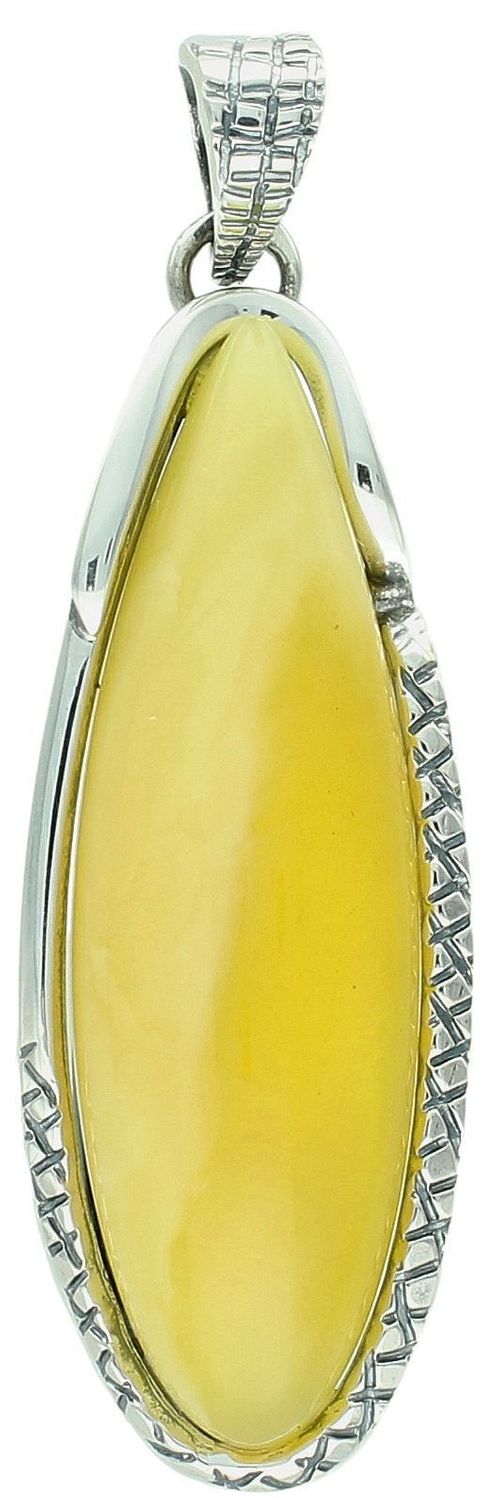 Zawieszka srebrna bursztyn owalny żółty pr 925,  Srebrna zawieszka bursztyn bałtycki w owalnym kształcie to propozycja od Sklepu Jubilerskiego Diament. Bursztyn osadzony jest w1.jpg