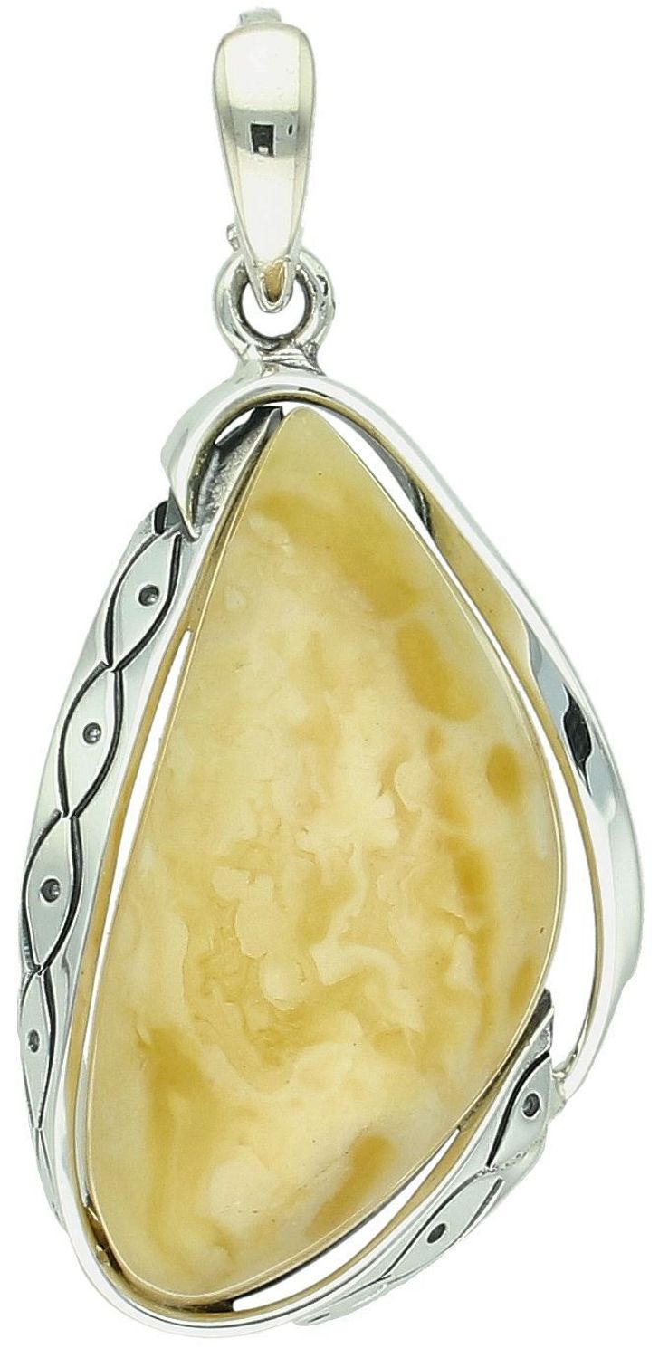 Zawieszka srebrna bursztyn żółty pr 925, DIA-ZAW-12858-925. Srebrna zawieszka bursztyn bałtycki w geometrycznym kształcie to propozycja od Sklepu Jubilerskiego Diament. 1.jpg