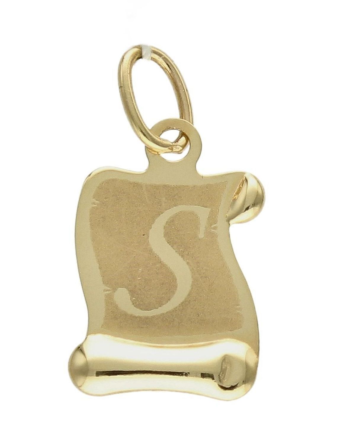 Złota zawieszka literka S na papirusie GR VI literka Sd.jpg