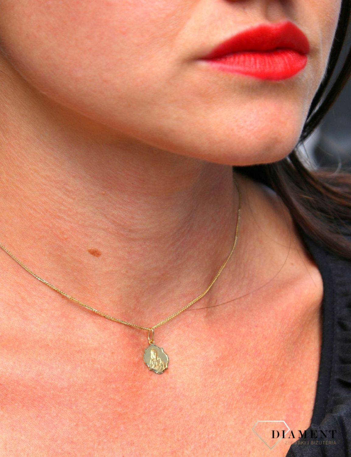 Złota zawieszka medalik 333 Szkaplerz dwustronny DIA-ZAW-1746-333.jpg