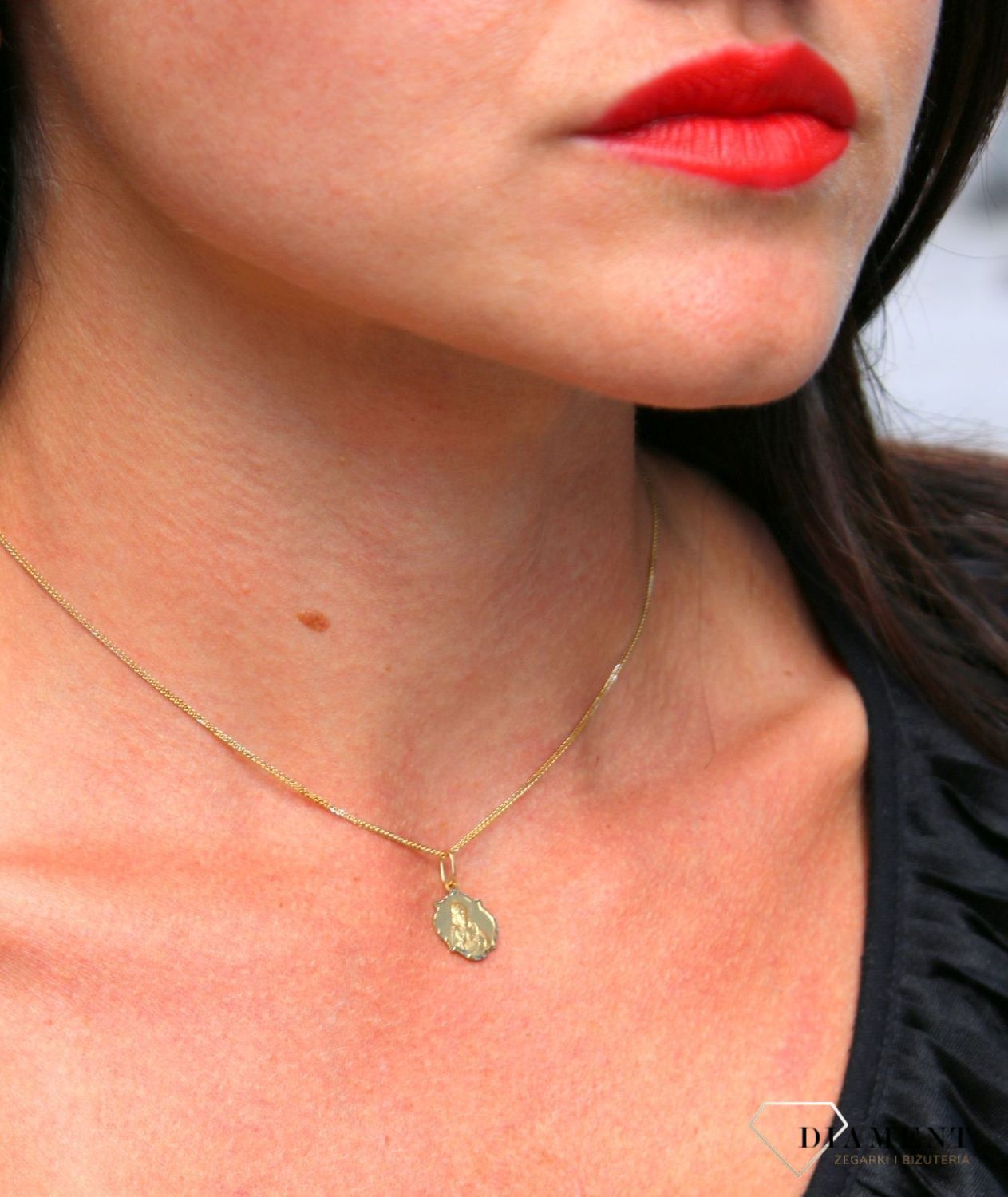 Złota zawieszka medalik 333 Szkaplerz dwustronny DIA-ZAW-1746-333.jpg