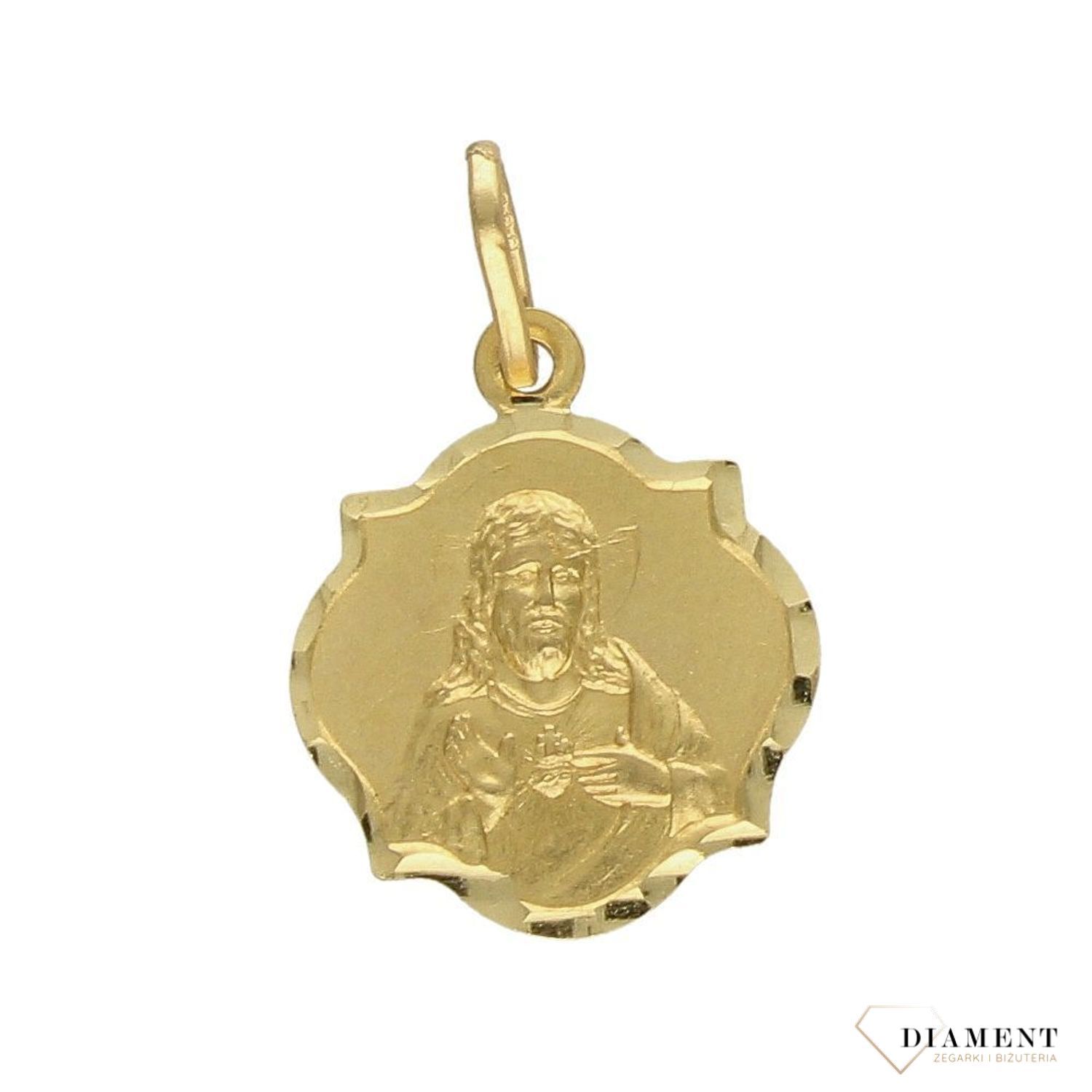 Złota zawieszka medalik 333 Szkaplerz dwustronny DIA-ZAW-1746-333.jpg