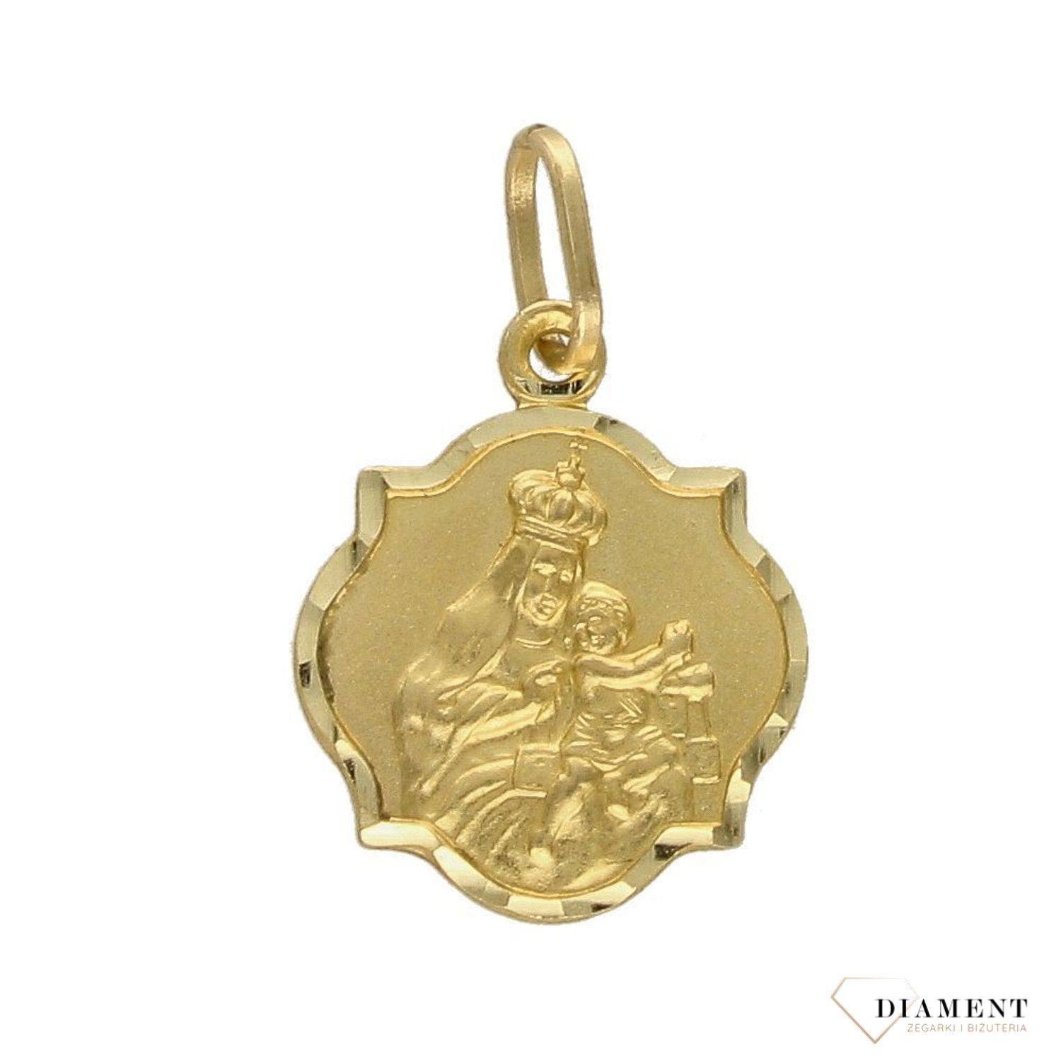 Złota zawieszka medalik 333 Szkaplerz dwustronny DIA-ZAW-1746-333.jpg