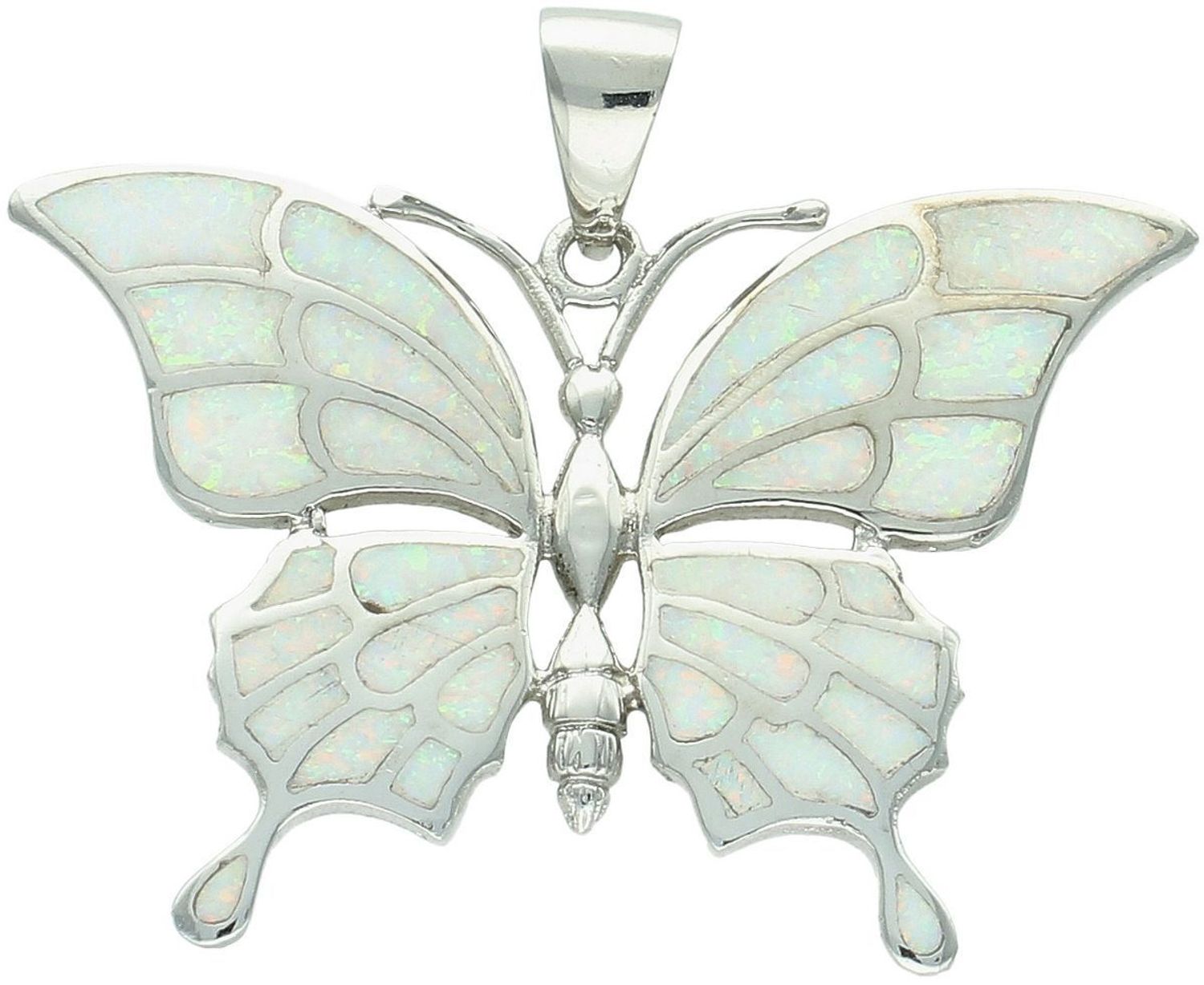 Duża srebrna zawieszka motyl z opalem 925 – efektowna biżuteria damska.jpg
