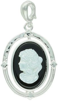 Srebrna zawieszka KAMEA Pani Walewska DIA-ZAW-13020-925  Onyx i masa perłowa – Srebro 925.jpg