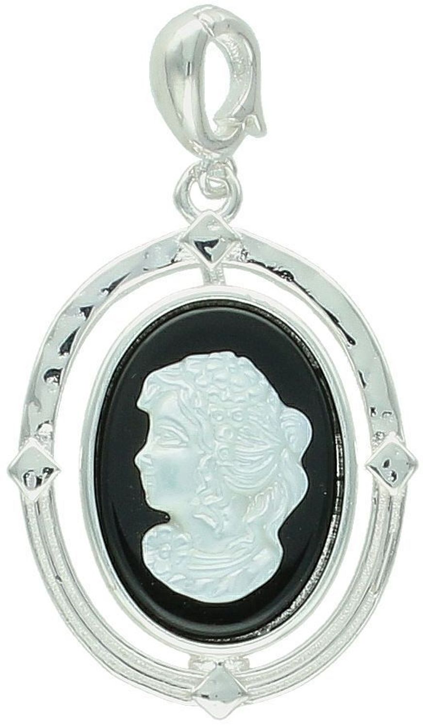 Srebrna zawieszka KAMEA Pani Walewska DIA-ZAW-13020-925  Onyx i masa perłowa – Srebro 925.jpg