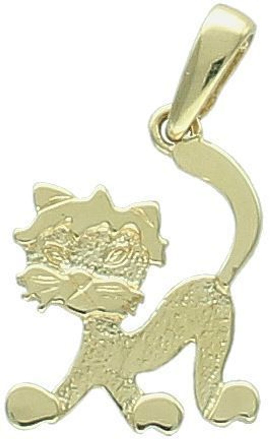 Złota zawieszka DIA-ZAW-13304-585 w kształcie kota. Próba 585, waga 1,21 g, wymiary 2,0 x 1,1 cm. Stylowy dodatek i idealny prezent dla miłośniczek kotów.1.jpg