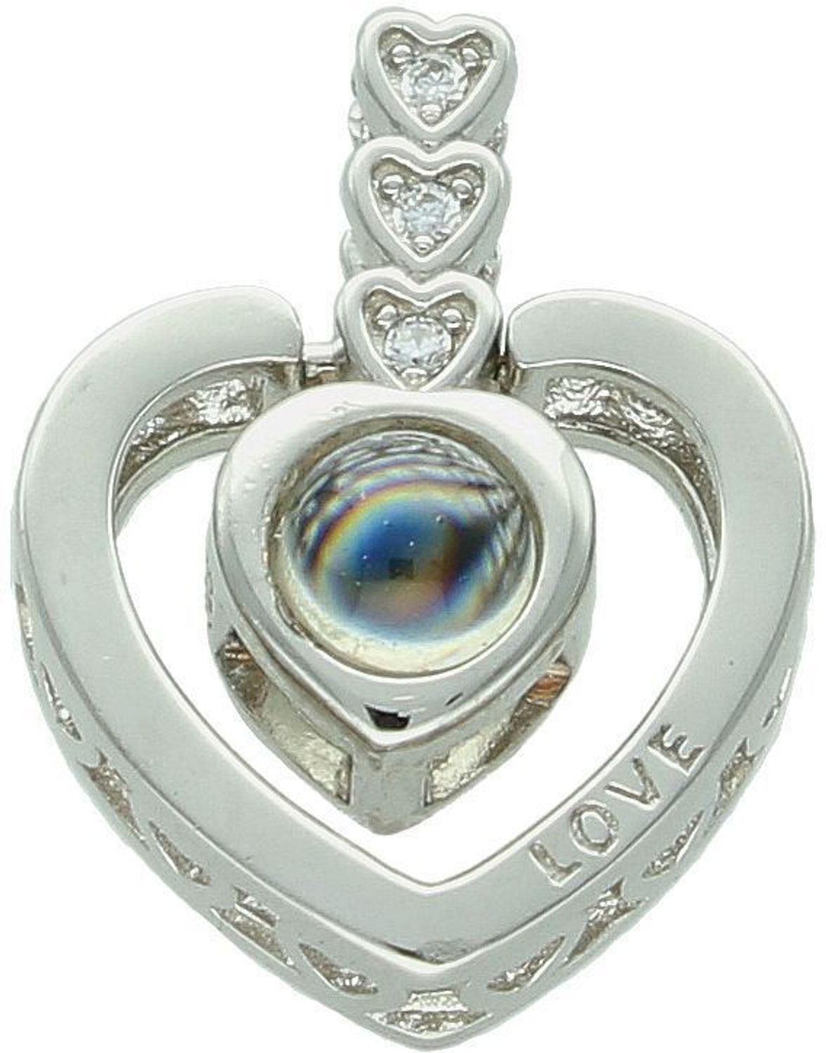 Damska zawieszka srebrna serce z cyrkoniami i lupką DIA-ZAW-13364-925  Próba 925  3,40 g Ag.jpg