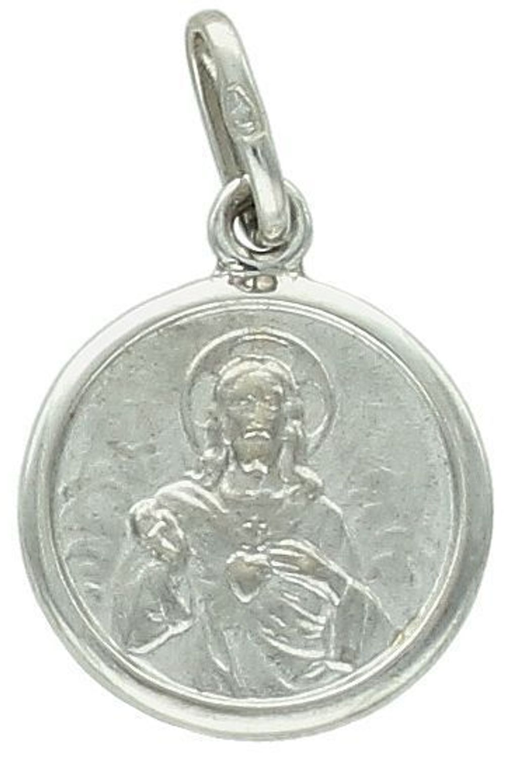 Srebrny medalik szkaplerz dwustronny – okrągła zawieszka  Srebro 925...jpg