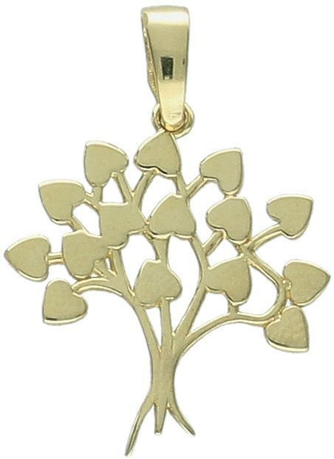 Złota zawieszka drzewko szczęścia z żółtego złota próby 585. Długość 2,2 cm, waga 0,99 g. Symbol pomyślności i harmonii – idealny prezent na każdą okazję.1.jpg