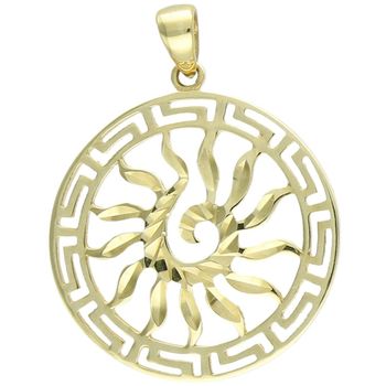 Złota zawieszka Słońce z drogą grecką  Złoto próby 585.jpg