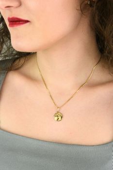 Złota zawieszka medalik Święta Rita – złoto 585, 1,4 cm (2).jpg