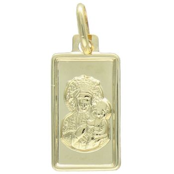 Zawieszka złota DIA-ZAW-13748-585 – prostokątny medalik Matka Boska z Dzieciątkiem (1).jpg