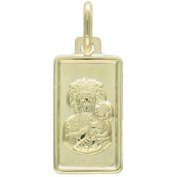 Zawieszka złota DIA-ZAW-13748-585 – prostokątny medalik Matka Boska z Dzieciątkiem.jpg