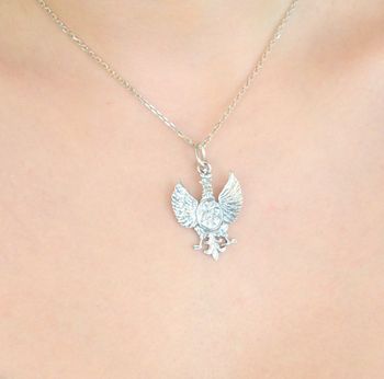 Damska srebrna zawieszka próby 925 z orłem i wizerunkiem Matki Boskiej. Elegancka i symboliczna biżuteria na co dzień i wyjątkowe okazje (3).JPG