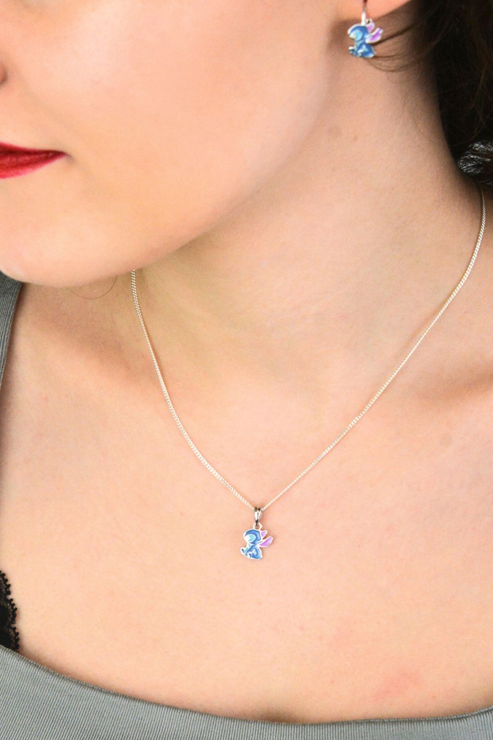 Zawieszka dziecięca srebrna 925 z emalią DIA-ZAW-13873 – delikatna biżuteria dla dziewczynki ZAW.jpg