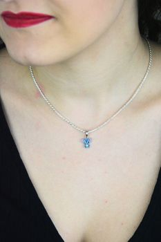 zawieszka dziecięca srebrna, zawieszka Stitch, biżuteria dla dziewczynek, srebro 925 (5).jpg