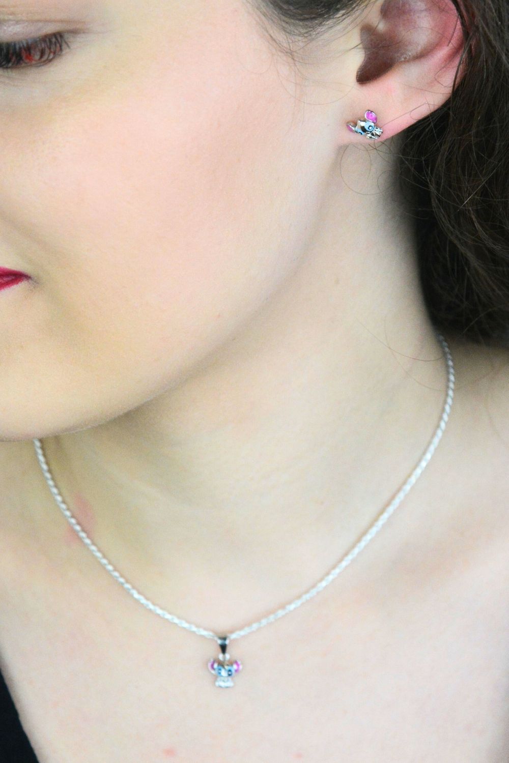 Zawieszka dziecięca srebrna Stich DIA-ZAW-13875-925 – emaliowana.jpg