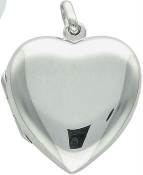 Zawieszka srebrna próby 925 w kształcie gładkiego serca. Model DIA-ZAW-13908-925, długość z oczkiem 3,0 cm, szerokość 2,2 cm, waga 4,99 g. Elegancki i ponadczasowy dodatek do łańcuszka.1.jpg