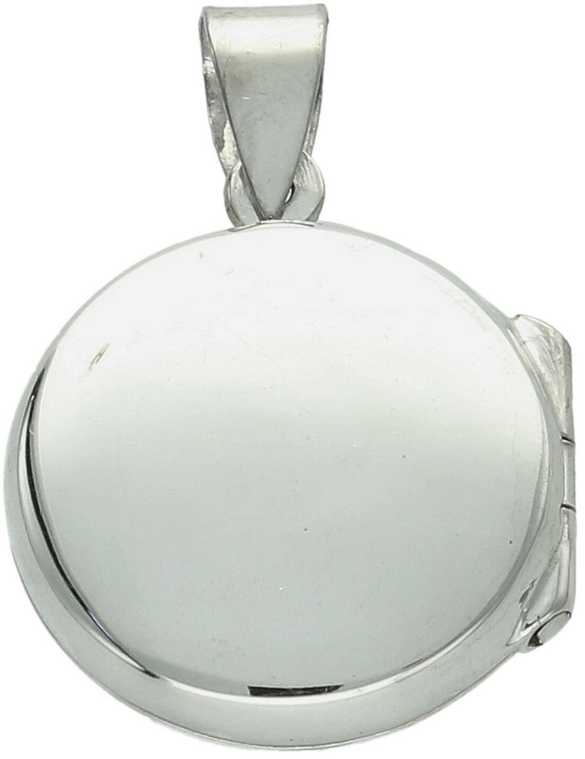 Zawieszka damska srebrna DIA-ZAW-13911-925 wykonana ze srebra próby 925. Okrągła, gładka forma w kształcie puzderka – długość 3 cm, szerokość 2 cm, waga 4,8 g. Klasyczna elegancja i 1.jpg