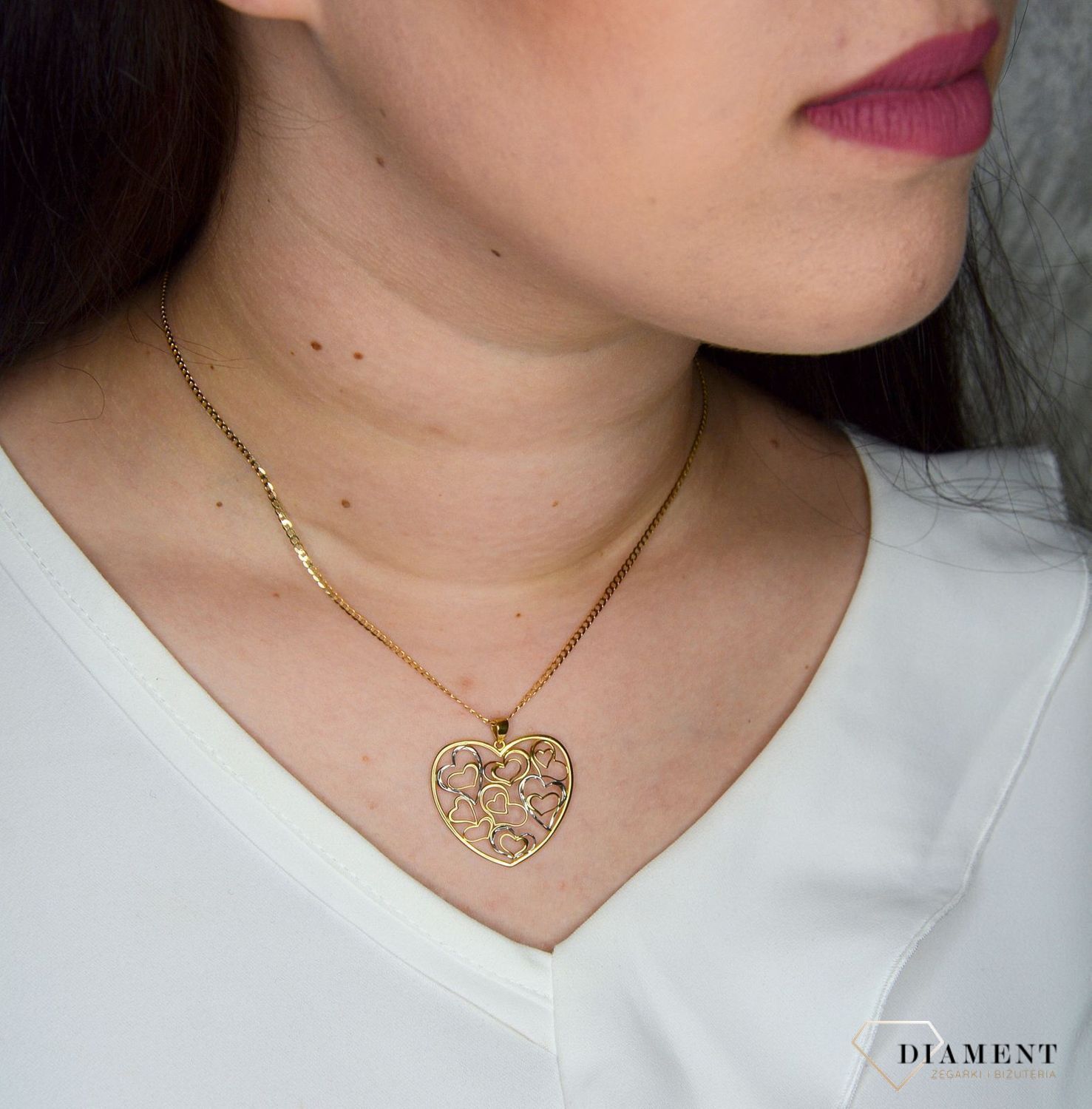 Złota zawieszka 333 ażurowe serca DIA-ZAW-1394-333.jpg
