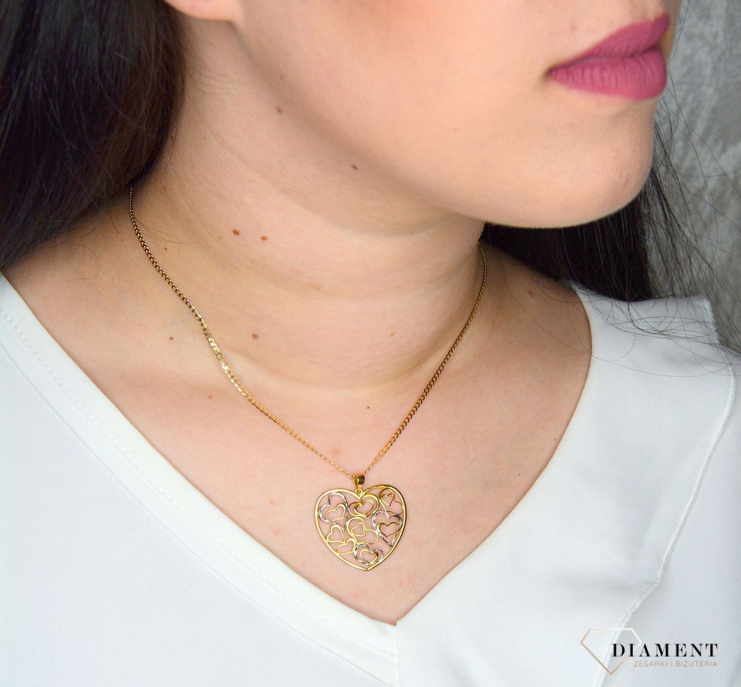 Złota zawieszka 333 ażurowe serca DIA-ZAW-1394-333.jpg