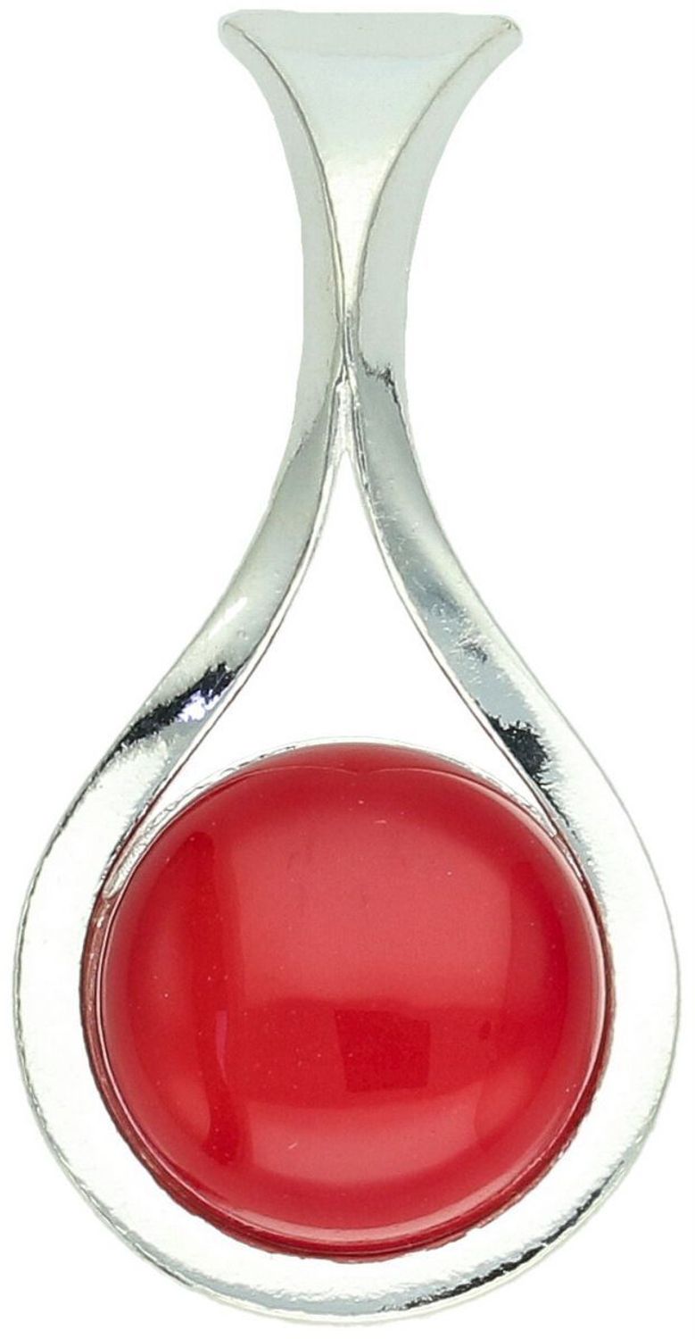 Łezka zawieszka damska srebrna 925 DIA-ZAW-13993-925 zdobiona okrągłym koralem. Wymiary 4,5 × 2,0 cm, waga 6,00 g. Elegancka i efektowna.1.jpg