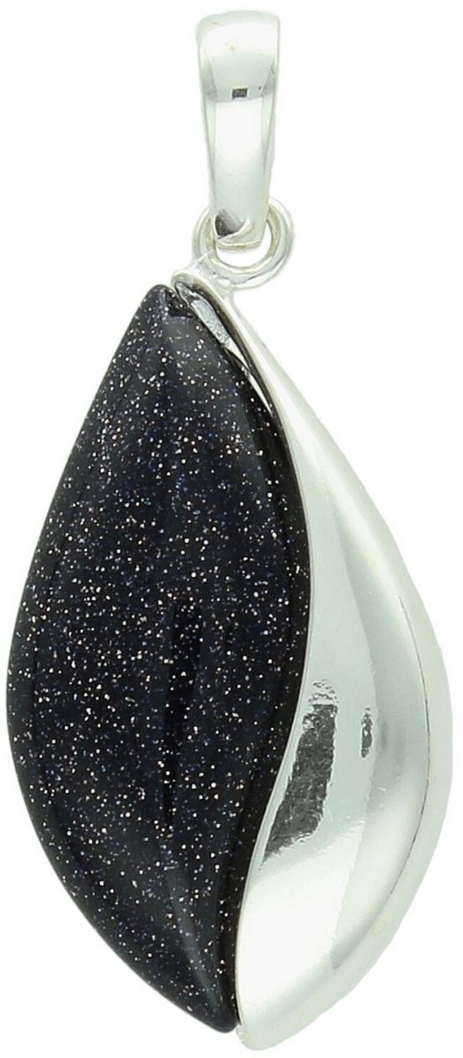 Łezka zawieszka damska srebrna 925 DIA-ZAW-13999-925 zdobiona srebrem i kamieniem Noc Kairu. Wymiary 3,5 × 1,5 cm, waga 3,50 g. Elegancka i subtelna.1.jpg