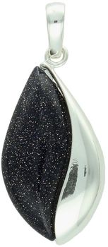 Łezka zawieszka damska srebrna 925 DIA-ZAW-13999-925 zdobiona srebrem i kamieniem Noc Kairu. Wymiary 3,5 × 1,5 cm, waga 3,50 g. Elegancka i subtelna.1.jpg