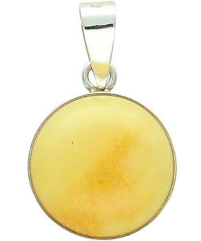 Srebrna zawieszka 925 z okrągłym bursztynem naturalnym.jpg