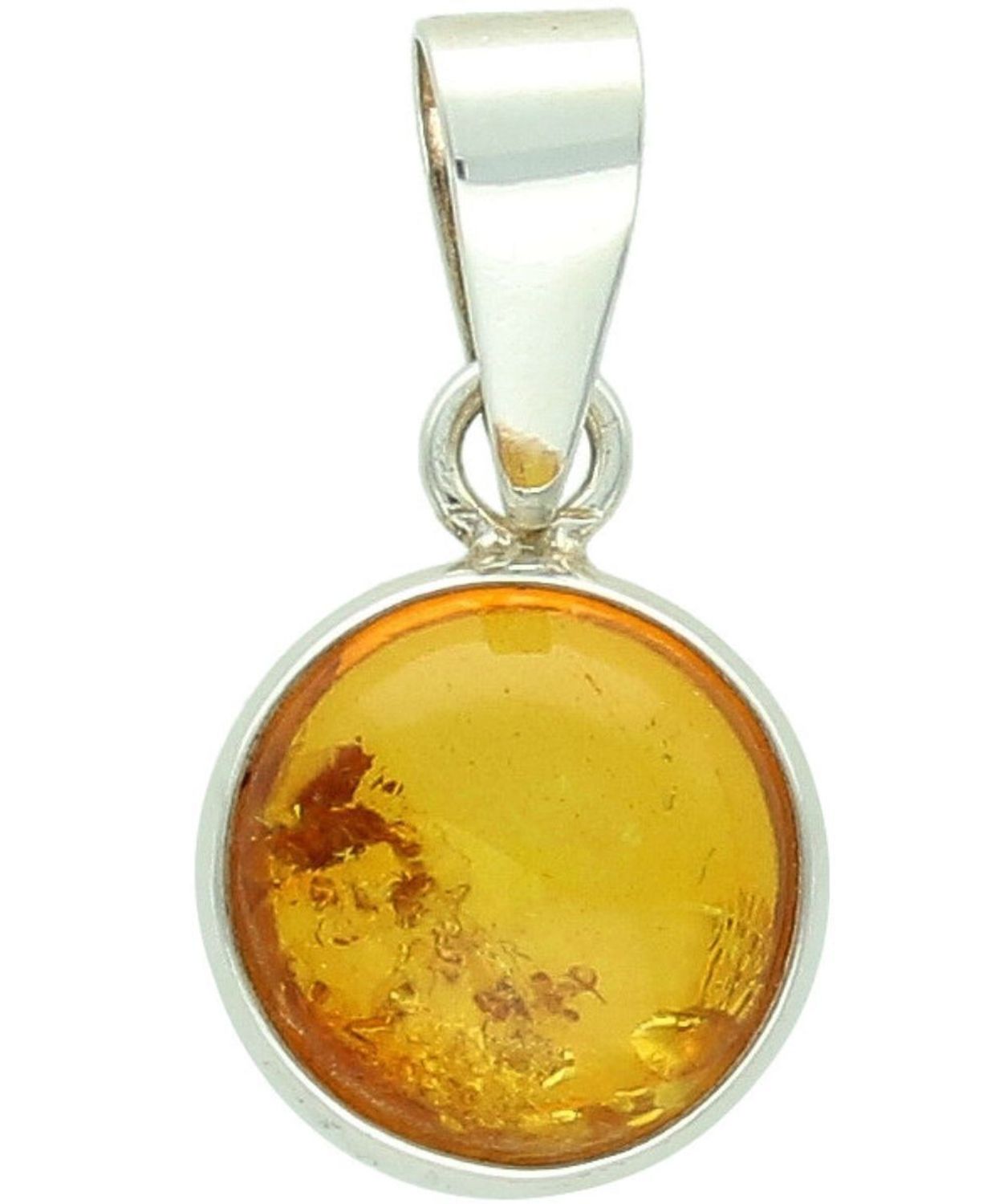 Zawieszka srebrna 925 z okrągłym bursztynem bałtyckim.jpg