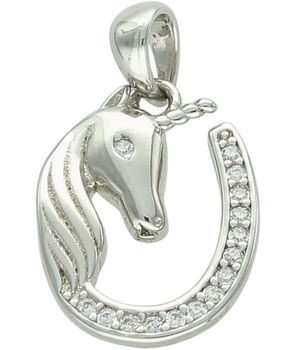 Srebrna zawieszka z jednorożcem – podkowa z cyrkoniami, biżuteria dziecięca 925 jednorożec.jpg