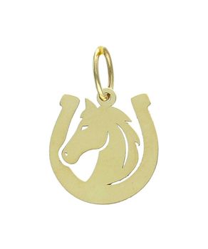 Złota zawieszka 585 koń w podkowie Au.jpg