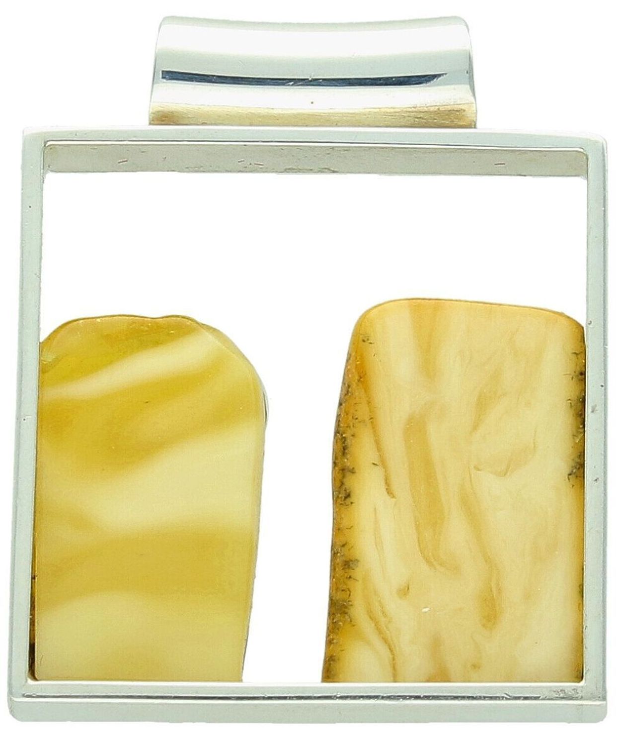 Zawieszka Srebrna 925 z Mlecznym Bursztynem Ag.jpg