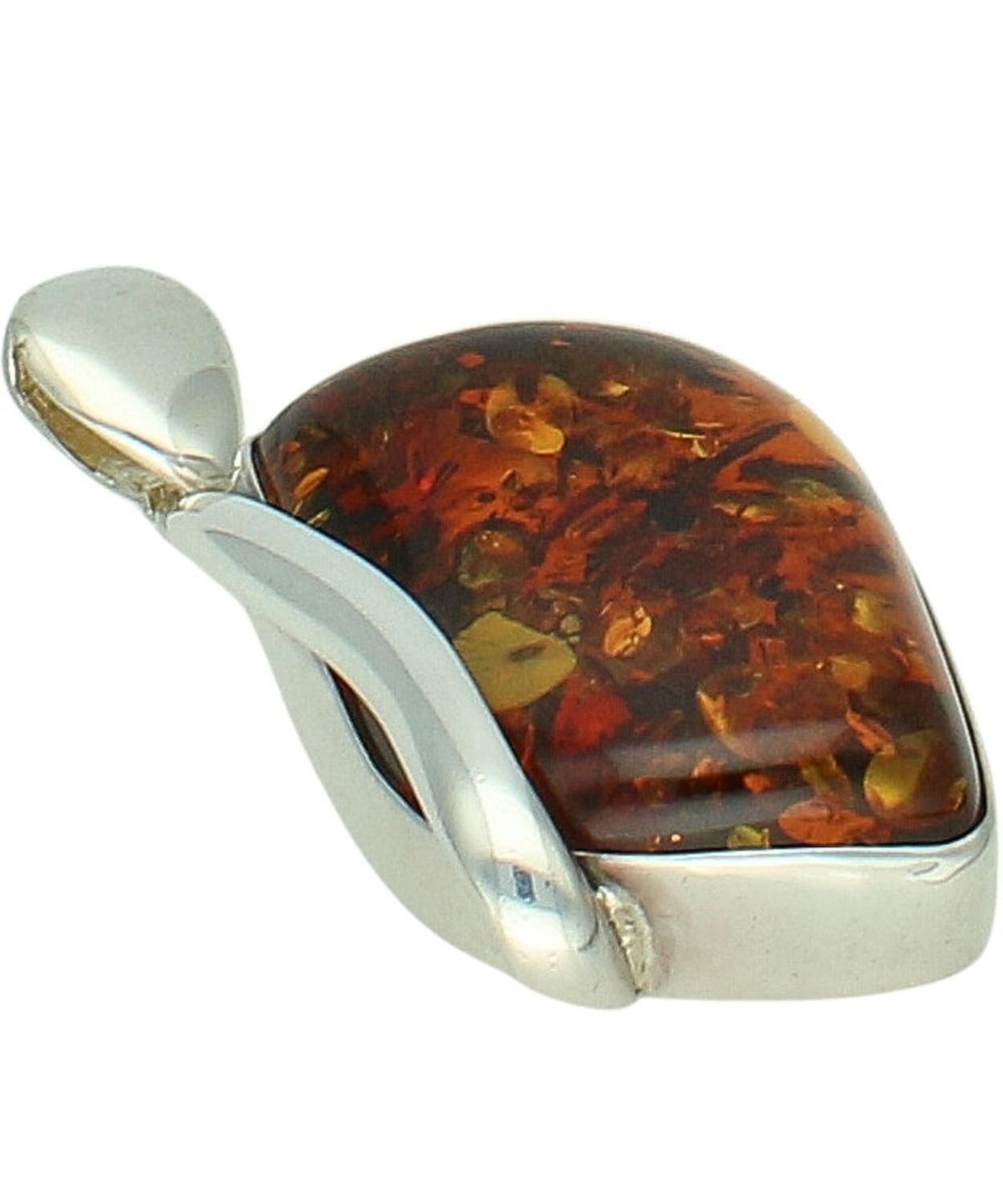 Zawieszka Srebrna 925 z Ciemnym Bursztynem Ag.jpg