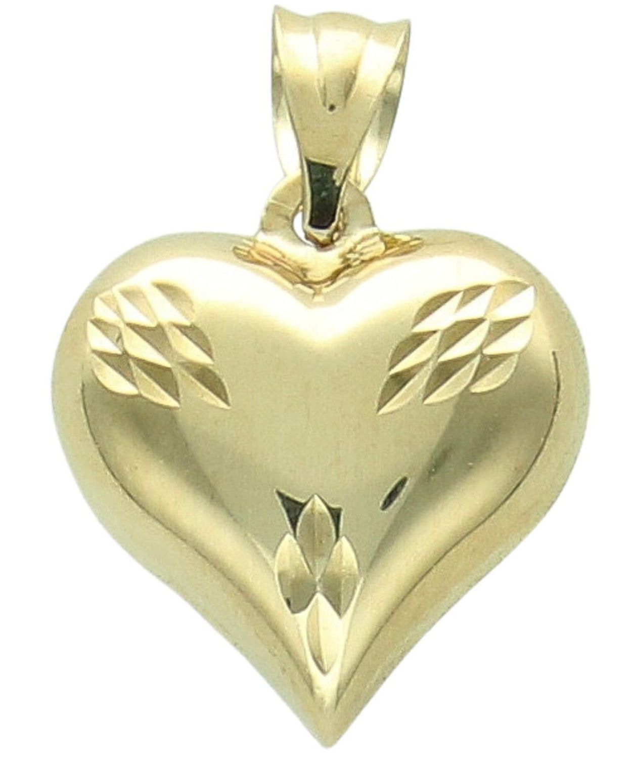 Złota zawieszka wypukłe serce 375 – grawerowany wzór, elegancki połysk.jpg