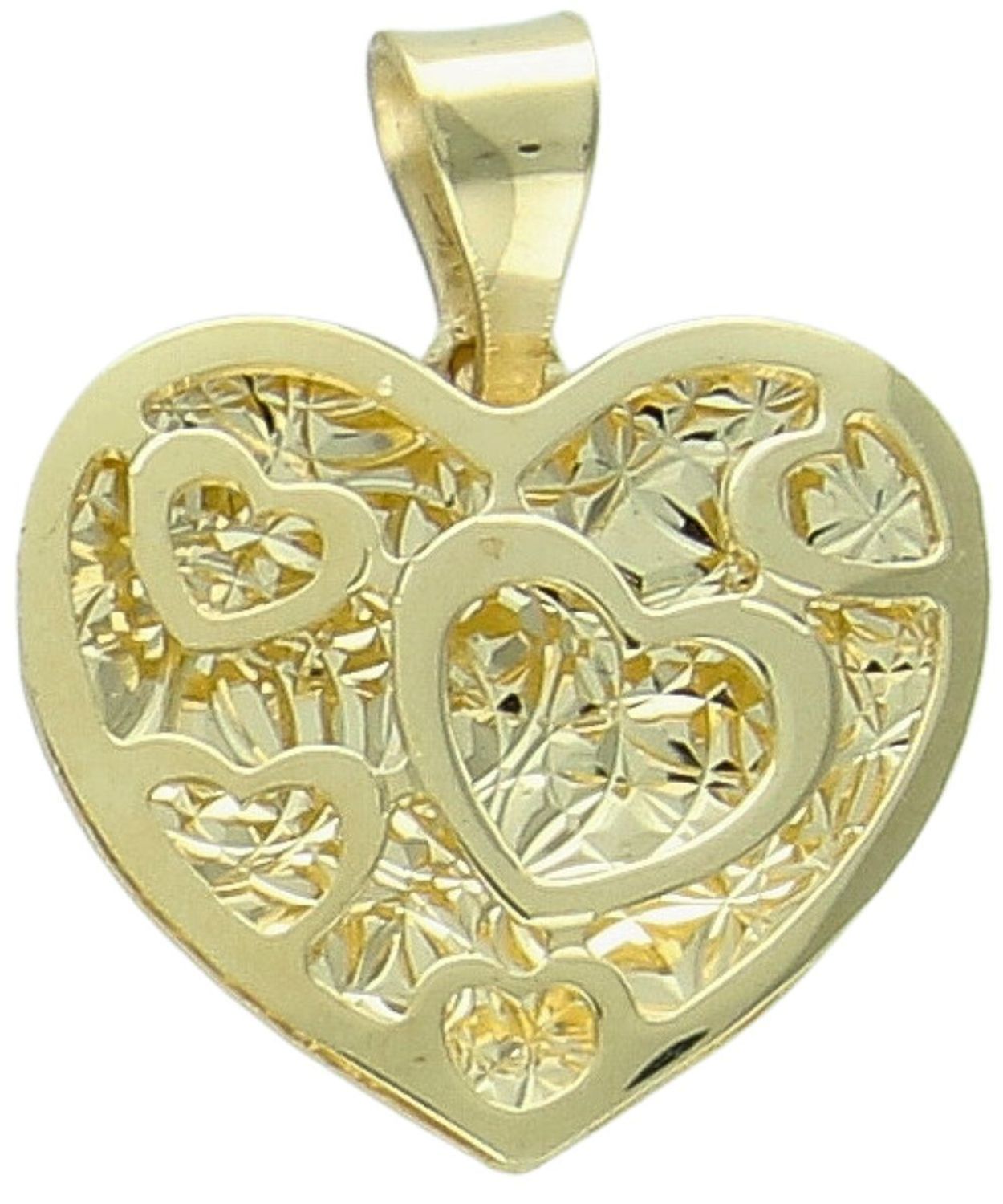 Złota zawieszka serce 375 – grawerowany środek, ażurowe serca.jpg