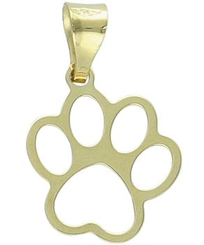 Złota zawieszka psia łapka 375 – symbol miłości do pupila.jpg