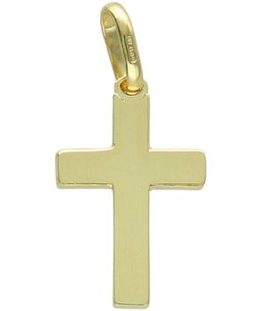 Złota zawieszka krzyżyk z grawerowanym środkiem 375 – elegancka tył.jpg