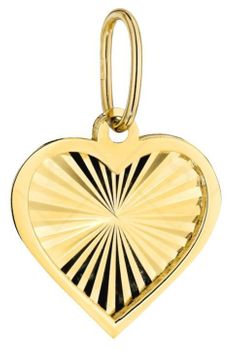 Złota zawieszka diamentowane serce w gładkiej oprawie 585 – 10 mm.jpg