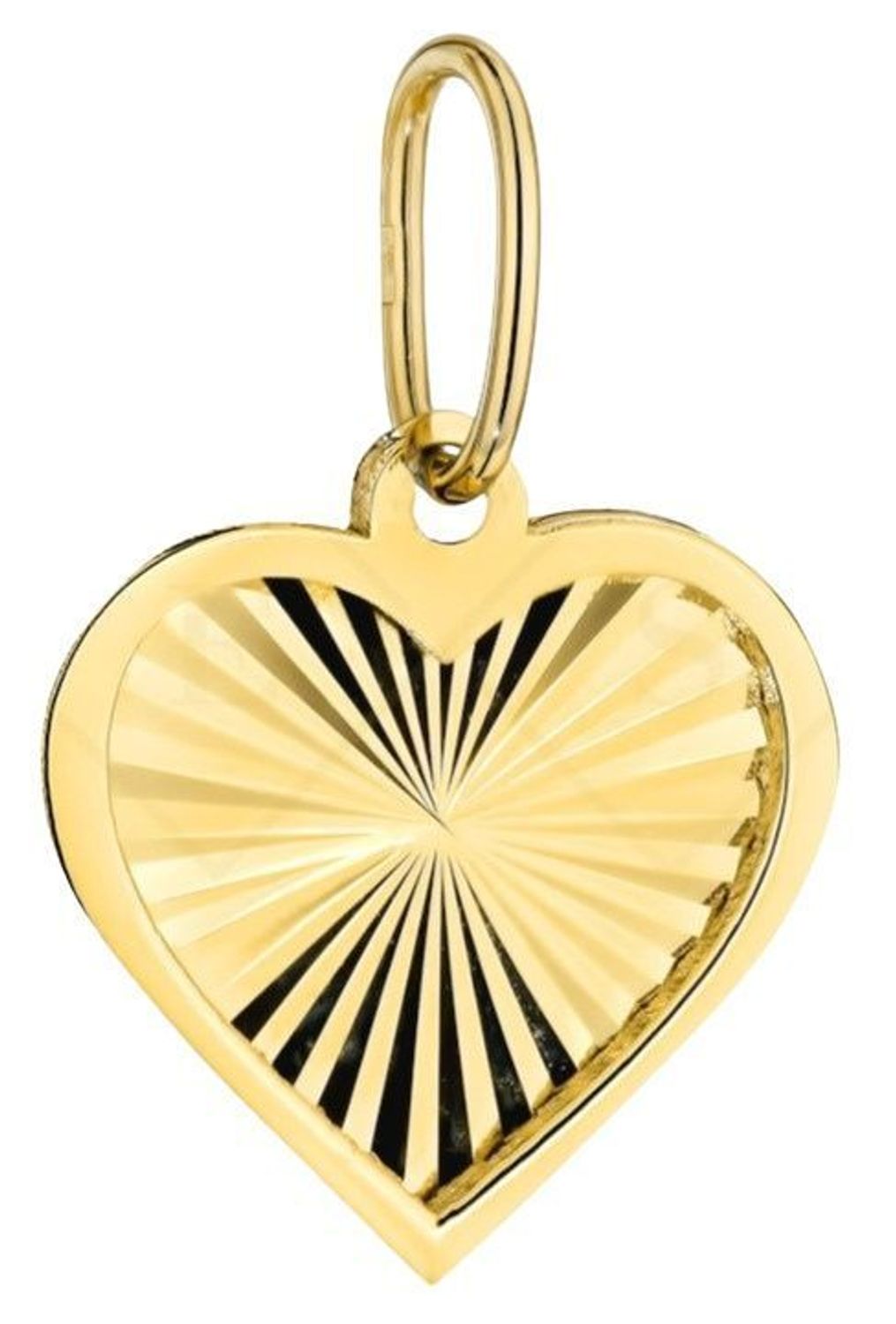 Złota zawieszka diamentowane serce w gładkiej oprawie 585 – 10 mm.jpg