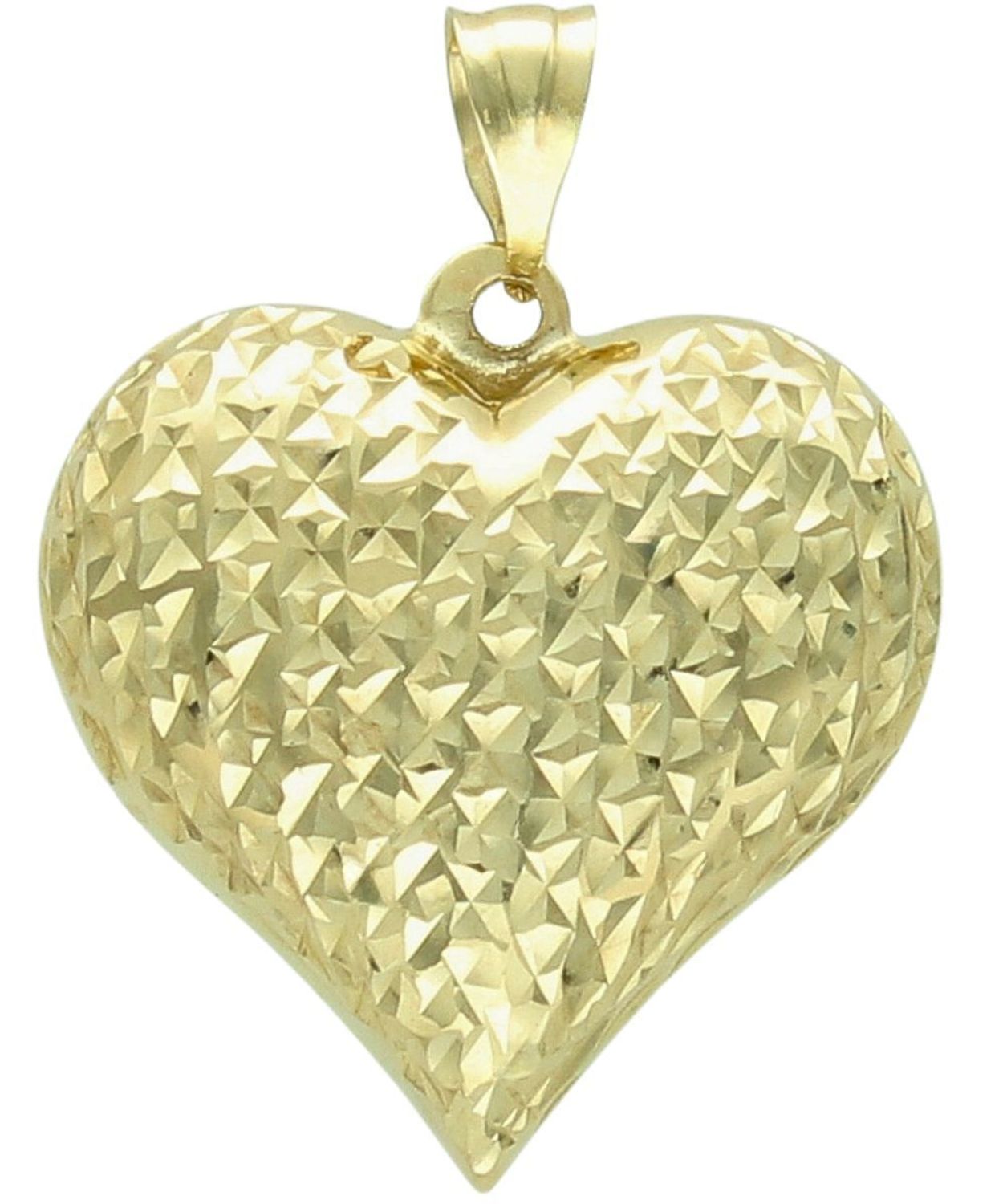 Złota Zawieszka Serce Diamentowane 375 Wypukłe Serduszko 1,57 g (1).jpg