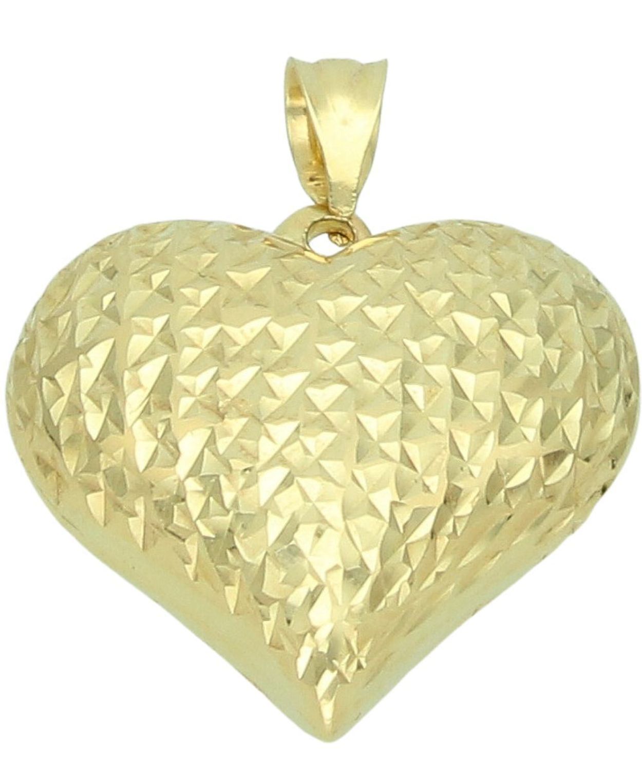 Złota Zawieszka Serce Diamentowane 375 Wypukłe Serduszko 1,57 g (1).jpg
