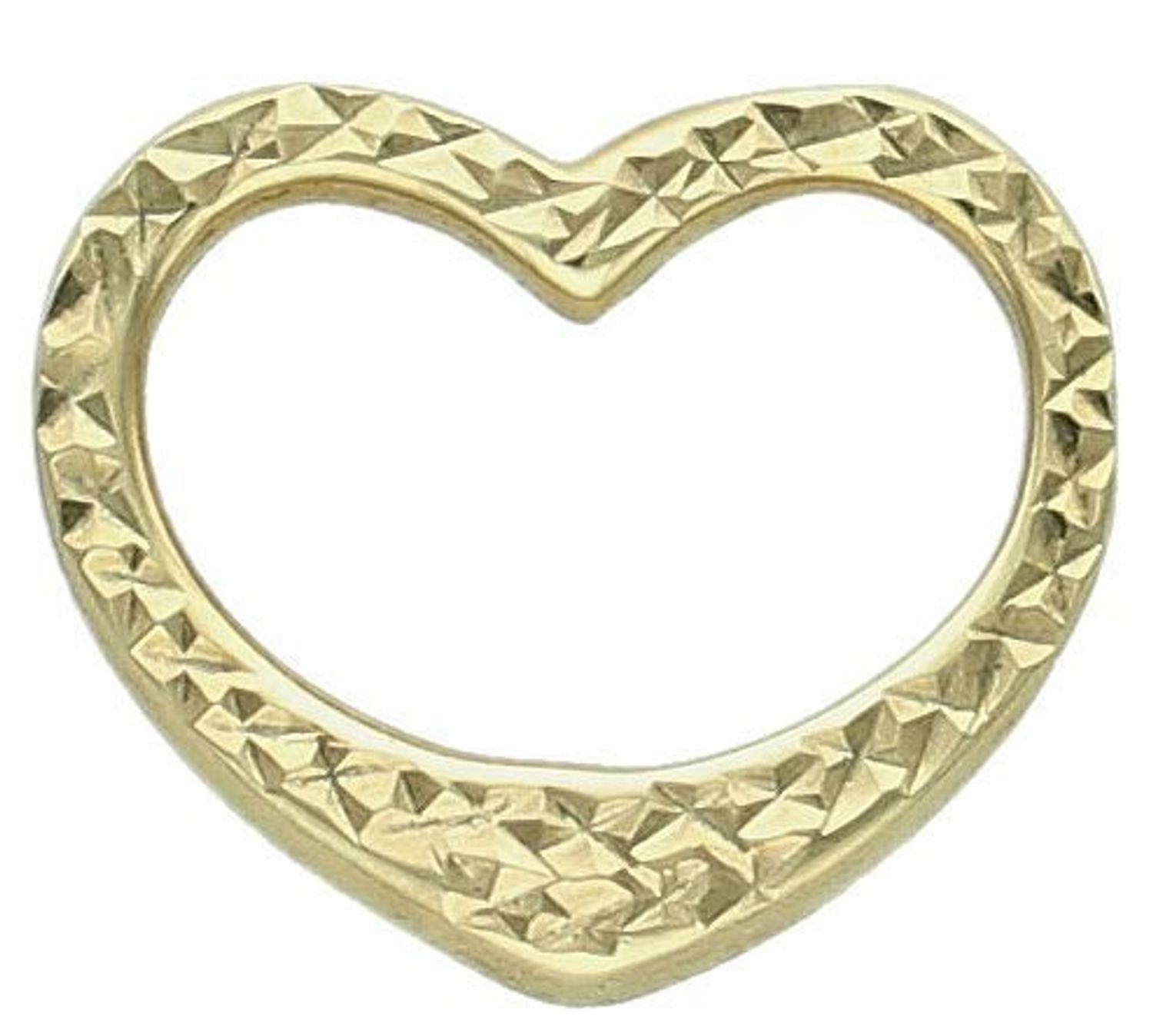 Zawieszka złota serduszko grawerowane próba 333, DIA-ZAW-1538-333. Subtelna złota zawieszka w kształcie serduszka, wykonana z wysokiej jakości złota próby 333.1.jpg