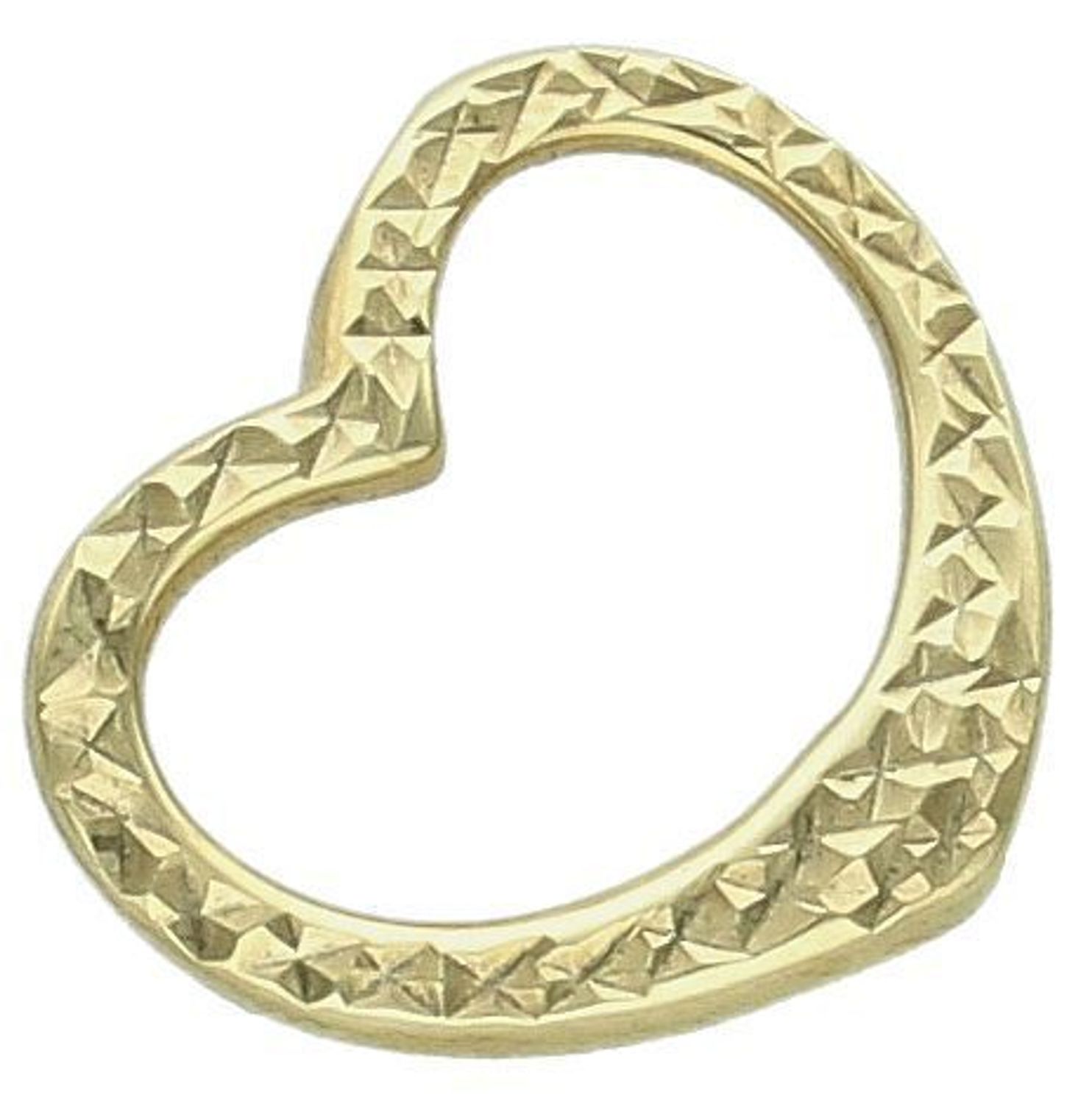 Zawieszka złota serduszko grawerowane próba 333, DIA-ZAW-1538-333. Subtelna złota zawieszka w kształcie serduszka, wykonana z wysokiej jakości złota próby 333.1.jpg