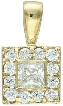 Złota zawieszka Kwadracik ozdobiony cyrkonią próba 333, DIA-ZAW-1546-333. Złota zawieszka – Kwadracik ozdobiony cyrkonią, próba 333 ✨ Daj się oczarować jej prostotą i elegancją. 1.jpg