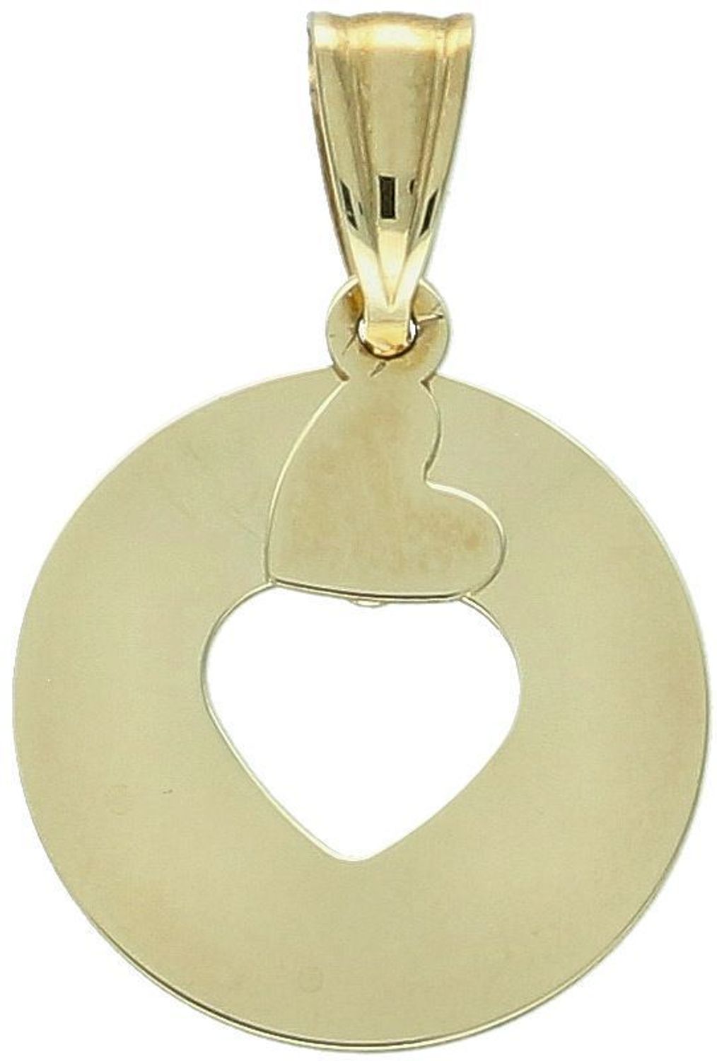 Zawieszka złota serce w kółku próba 333, DIA-ZAW-1549-333 Elegancka złota zawieszka serce w kółku (próba 333) – subtelna biżuteria idealna na prezent. Doskonała do codziennego noszenia lub na 1.jpg