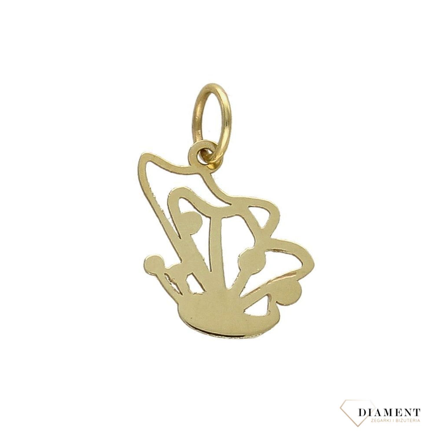 Złota zawieszka 333 delikatny motyl DIA-ZAW-1555-333.jpg